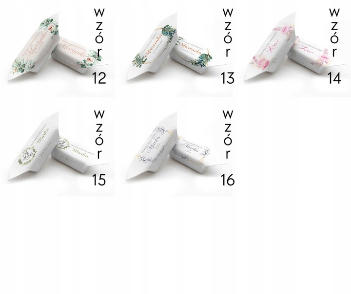 Krówki PERSONALIZOWANE na I Komunię 1kg WZORY