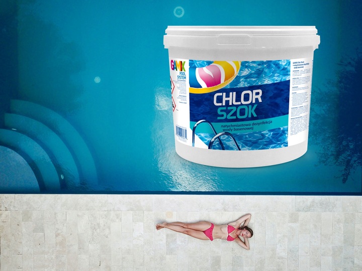 CHLOR SZOK DO BASENU CHEMIA DO BASENU 3KG GRATIS