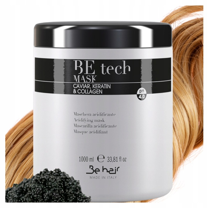 BE HAIR BE TECH Maska Zakwaszająca Do Włosów Acidifying Mask z KERATYNA 1L