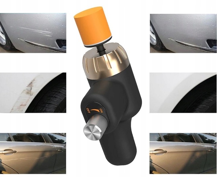 MINI POLERKA SAMOCHODOWA Maszyna Polerska 4x GĄBKA