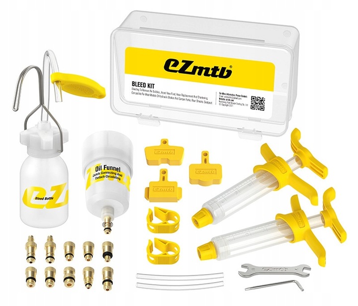 Zestaw do odpowietrzania hamulców EZmtb bleed kit 2022 STD Box + olej 100ml