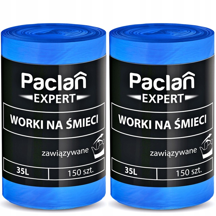 Worki na Smieci PACLAN EXPERT Wiazane 35L 300 szt