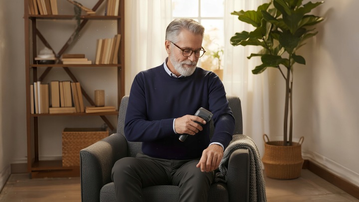 GOLARKA DO UBRAŃ AKUMULATOROWA USB-C LCD + ZAPASOWE OSTRZA + DUŻY