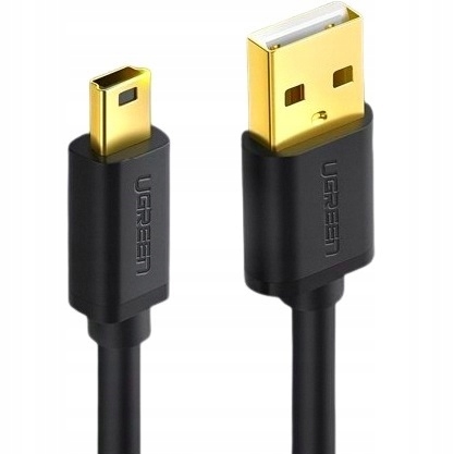 Pozłacany kabel USB- mini USB 3 m jakość przewód Ugreen do nawigacji kamery
