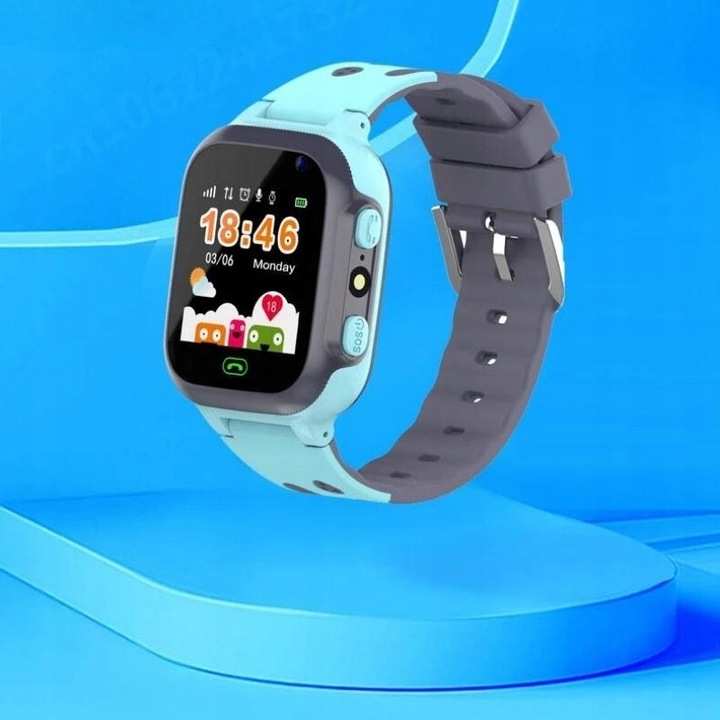B SMARTWATCH DLA DZIECI ZEGAREK LOKALIZATOR SOS GPS APARAT SIM GRY +GRATIS