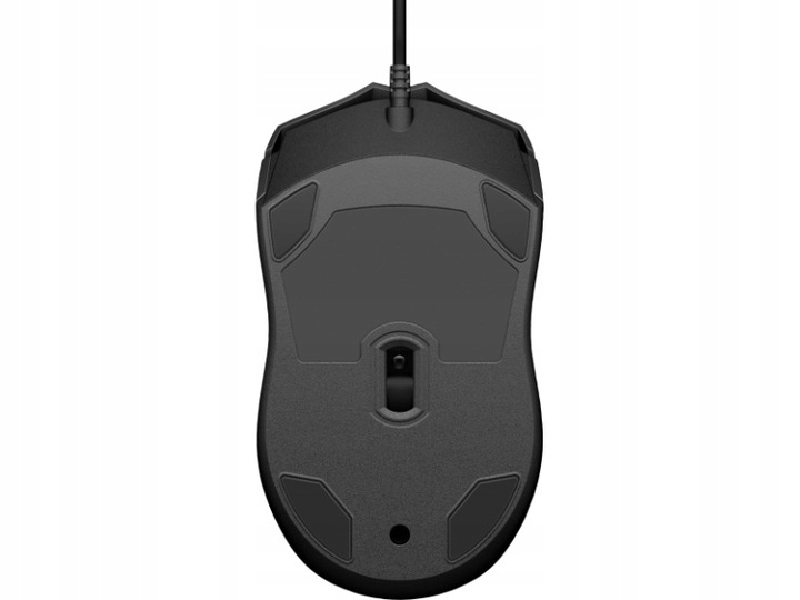 Mysz przewodowa biurowa HP 100 1600 DPI sensor optyczny czarna (6VY96AA)