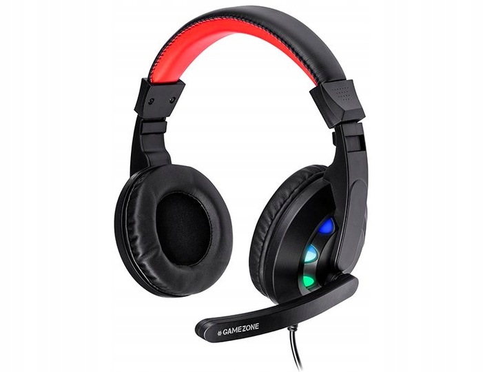 KLAWIATURA PODŚWIETLANA I MYSZ-KA SŁUCHAWKI PODKŁADKA ZESTAW DLA GRACZY 4w1