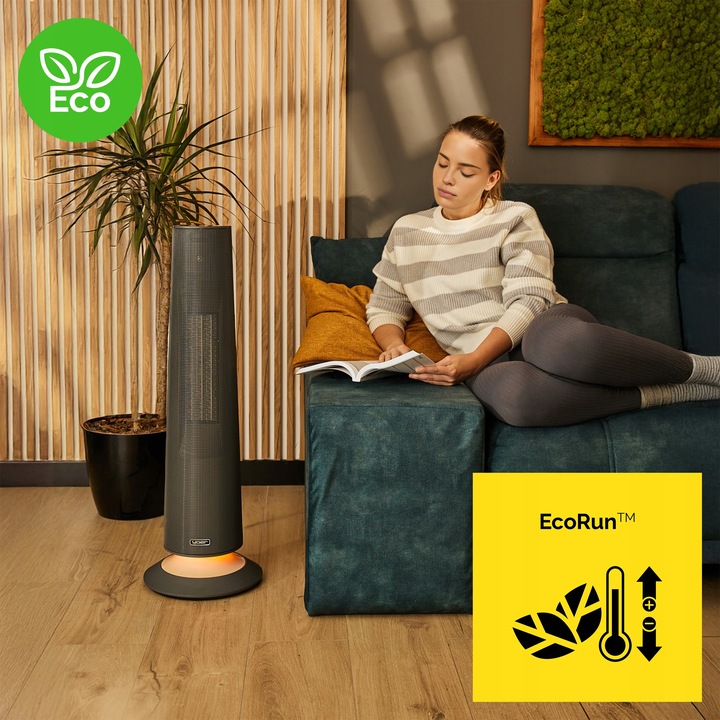 Termowentylator Farelka Cichy Yoer 2500 W + Timer +4 Tryby