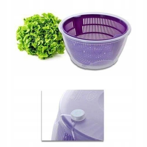 WIRÓWKA SUSZARKA CEDZAK DO SAŁATY WARZYW OWOCÓW 5L KOSZYK KOLORY JAKOŚĆ