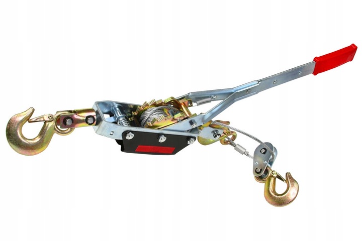 WYCIĄGARKA RĘCZNA LINOWA WCIĄGARKA PRZECIĄGARKA 4T 4000kg 3 HAKI