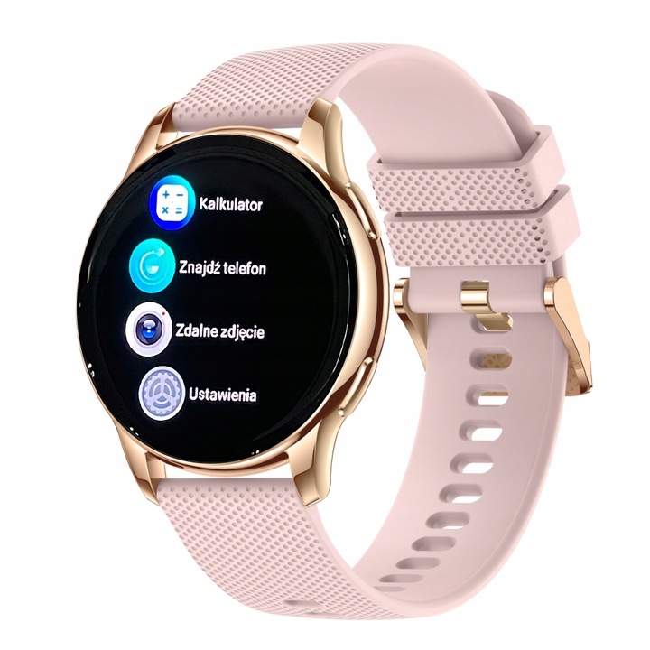 SMARTWATCH ZEGAREK DAMSKI ELEGANCKI ROZMOWY CIŚNIENIE MENU Polskie AMOLED
