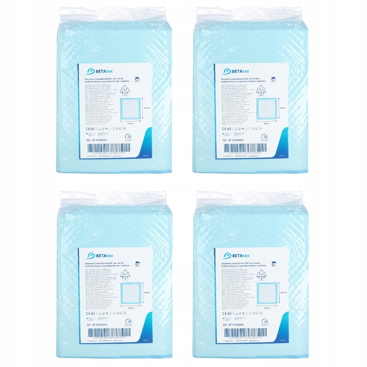 Podkłady chłonne PREMIUM SAP 60x60 higieniczne BETAtex+ by ZARYS 100