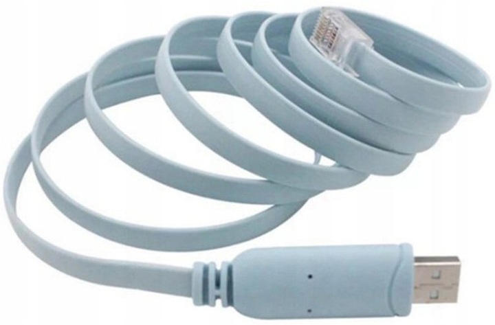 KABEL KONSOLOWY USB 2.0 RS232 WIN10 KONFIGURACJI URZĄDZEŃ CISCO RJ45 1,8m