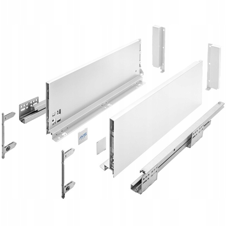 SZUFLADA GTV AXIS PRO 450D1 WYSOKA L450 H199 BIAŁA CICHY DOMYK WYSUW
