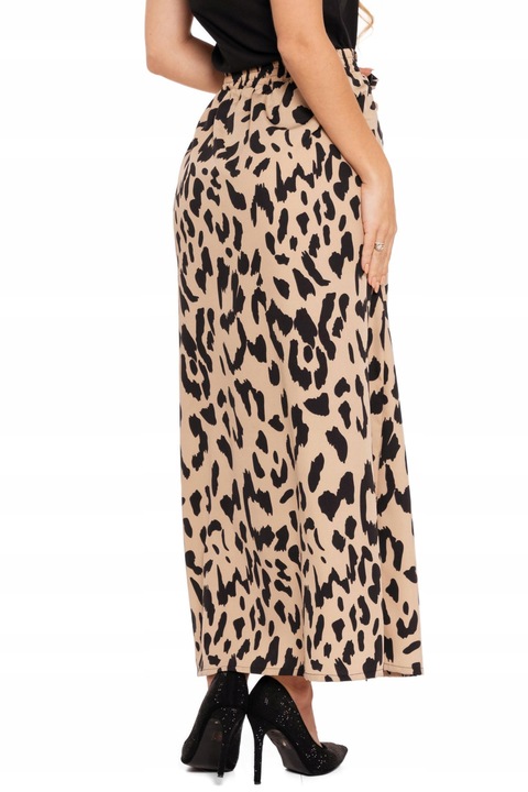 Spódnica Damska MAXI Z Rozcięciem Elegancka Na Gumce Modna Zwiewna MORAJ XL