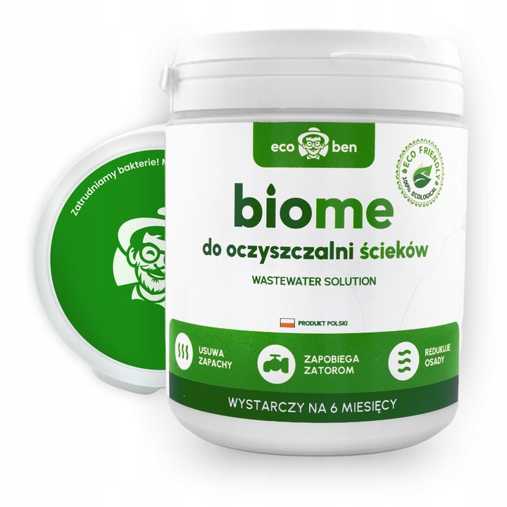 Bakterie BIOME do oczyszczalni ścieków Biologiczny Preparat Środek