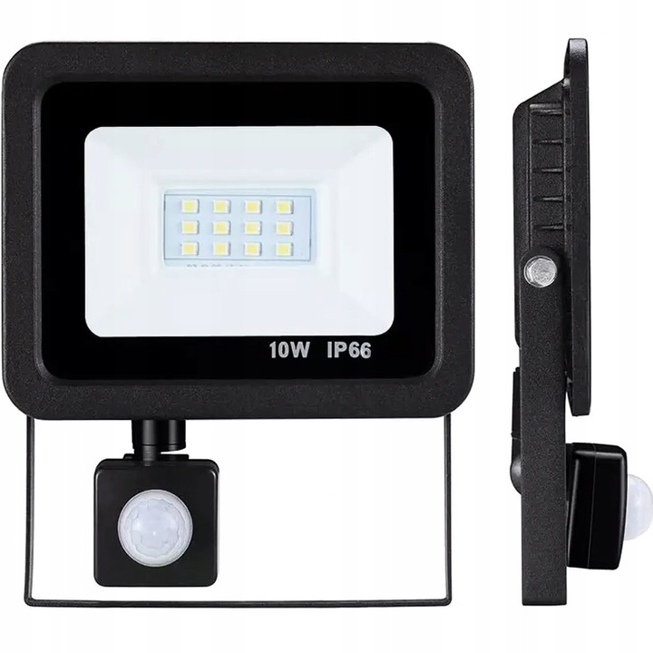 HALOGEN LED 10W LAMPA Z CZUJNIK RUCHU ZMIERZCHU NAŚWIETLACZ ZEWNĘTRZNY