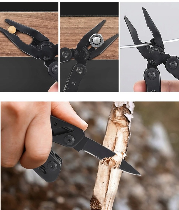 MULTITOOL NARZĘDZIE WIELOFUNKCYJNE SCYZORYK 21w1 ZESTAW BITÓW ETUI ZESTAW