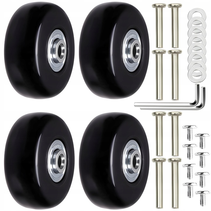 KÓŁKO DO WALIZKI CZĘŚCI BAGAŻ WALIZEK TORBY 4 SZT serwis naprawa w 5 min