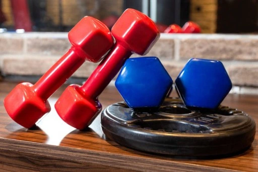 Hantelki hantle bitumiczne do ćwiczeń zestaw 2x2kg