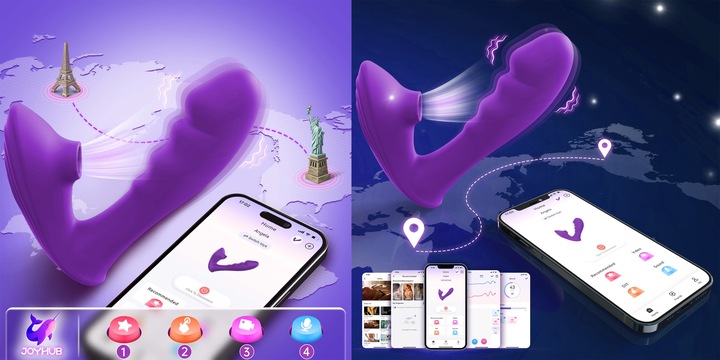 WIBRATOR POSUWISTY SSĄCY ŁECHTACZKĘ LUB ODBYT MASAŻER POWIETRZNY ORGAZM APP