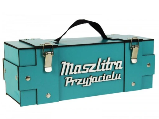 Skrzynka Alkohol MaszLitra Prezent na Urodziny Taty Dziadka Święta Kolegi
