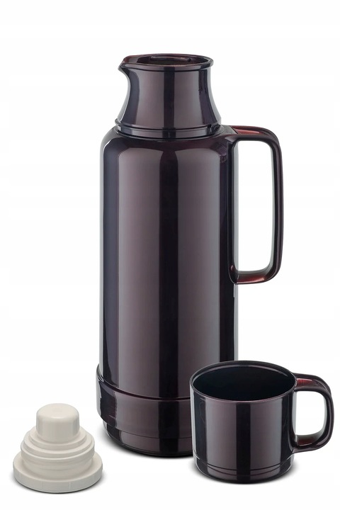 NIEMIECKI termos ROTPUNKT 80 1,0 L SZKLANY WKŁAD TERMICZNY+KUBEK