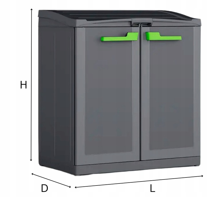 Kosz na Śmieci 3x120L Szafka do segregacji Moby Recycling System