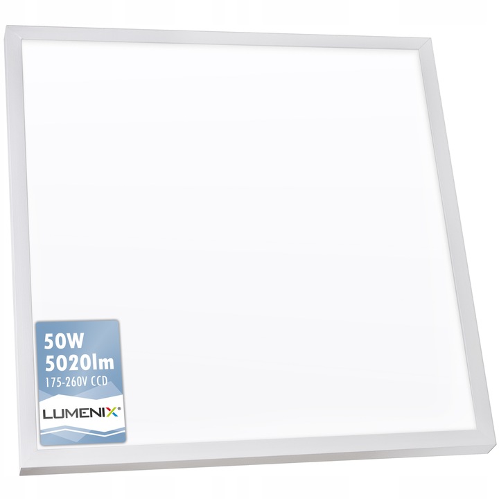 PANEL LED OPRAWA RASTROWA 60x60cm 595x595mm 50W KASETON CCD sufitowy