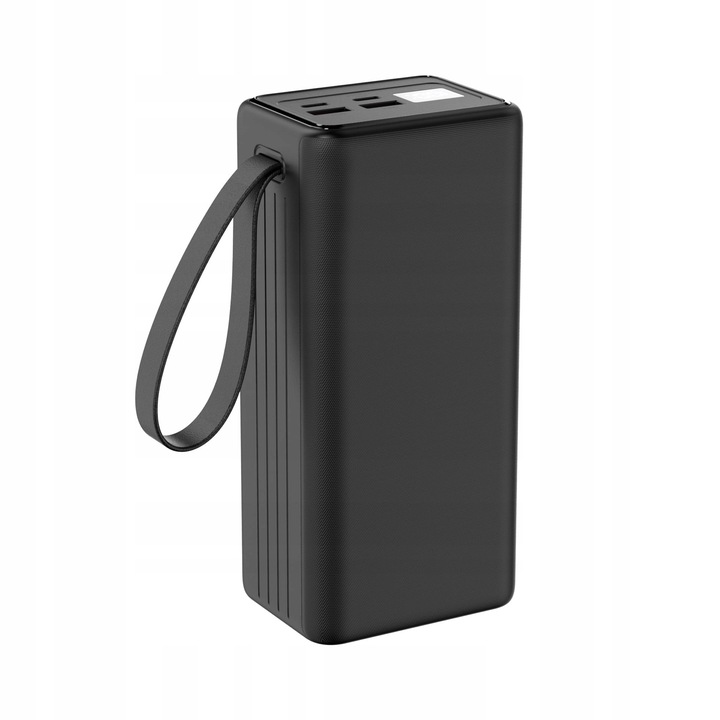 POWER BANK szybki 2x USB 2x USB-C 40000mAh PD QC 3.0 65W + kabel Latarka