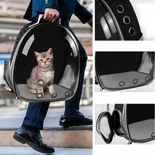 TRANSPORTER PLECAK TORBA PRZEZROCZYSTA DLA KOTA PSA ZWIERZĄT