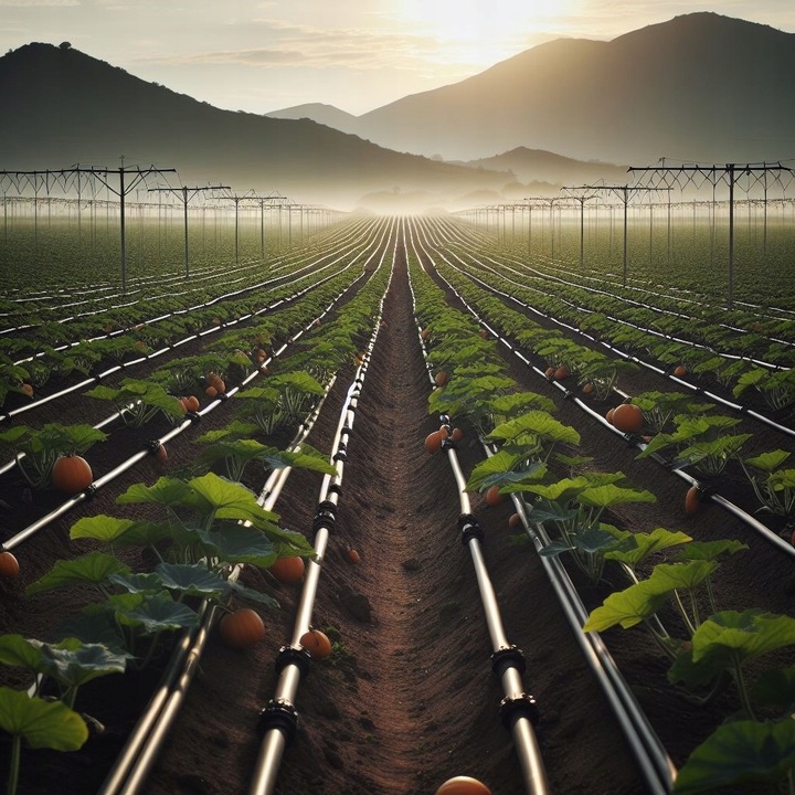 LINIA KROPLUJĄCA 100M Z KOMPENSACJĄ POLIEXT NAWADNIANIE OSZCZĘDNOŚĆ WODY