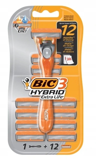 BIC MASZYNKA DO GOLENIA HYBRID 12 WKŁADÓW