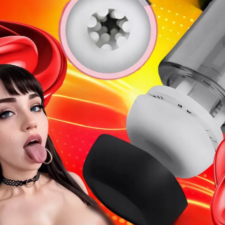 MASTURBATOR MĘSKI automatyczny USTA PUPA POCHWA ssący elektryczny 8 funkcji