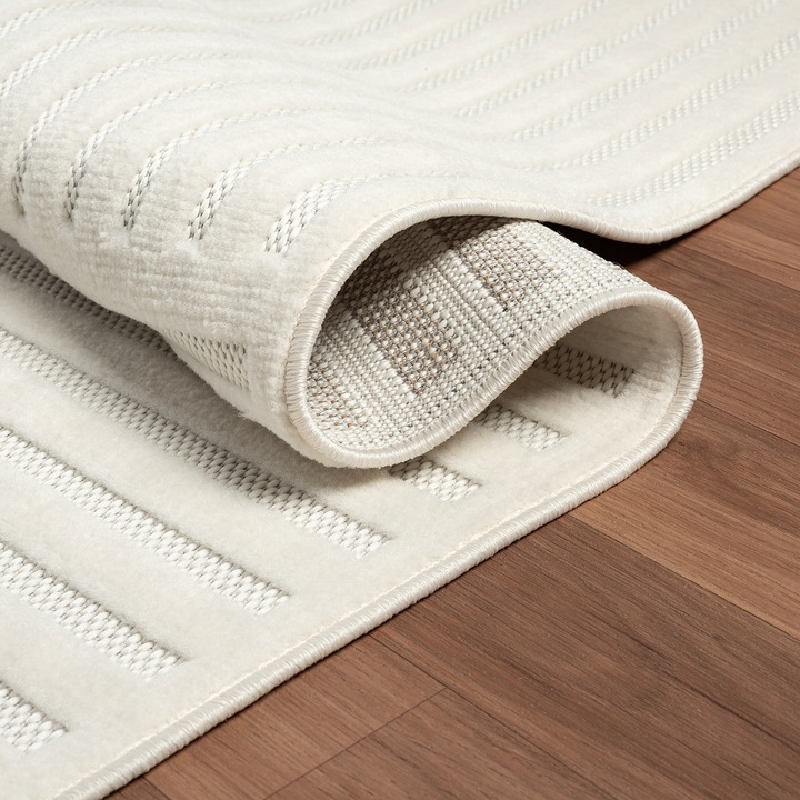 NOWOCZESNY ELEGANCKI DYWAN 120x170 DO SALONU KREMOWY RÓŻNE WZORY