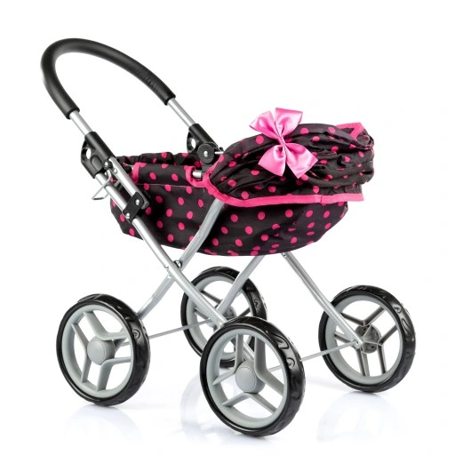 KINDERPLAY WÓZEK DLA LALEK GŁĘBOKI GONDOLA SKŁADANY DASZEK