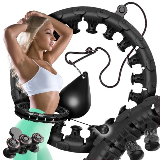 SMART HULA HOP Z OBCIĄŻENIEM ODCHUDZAJĄCE OBCIĄŻNIKIEM Z WYPUSTKAMI HULAHOP