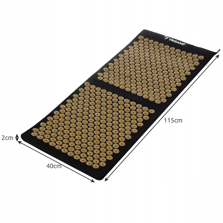 Mata do akupresury TRIZAND + 2 x piłka + poduszka masaż kręgosłupa RELAKS