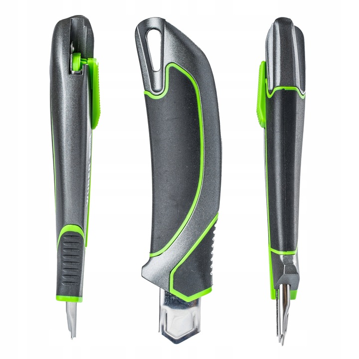 NÓŻ DO TAPET 18MM WYSUWANY TAPECIAK METALOWY ŁAMANE OSTRZE TAPICERSKI