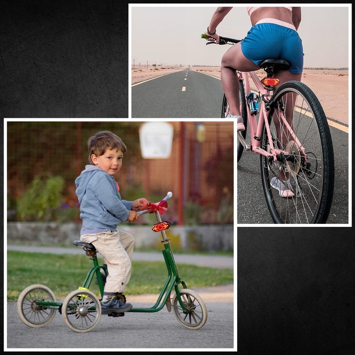 MOCNA LAMPKA ROWEROWA TYLNA KIERUNKOWSKAZY ROWEROWE ŚWIATŁO TYŁ LED USB