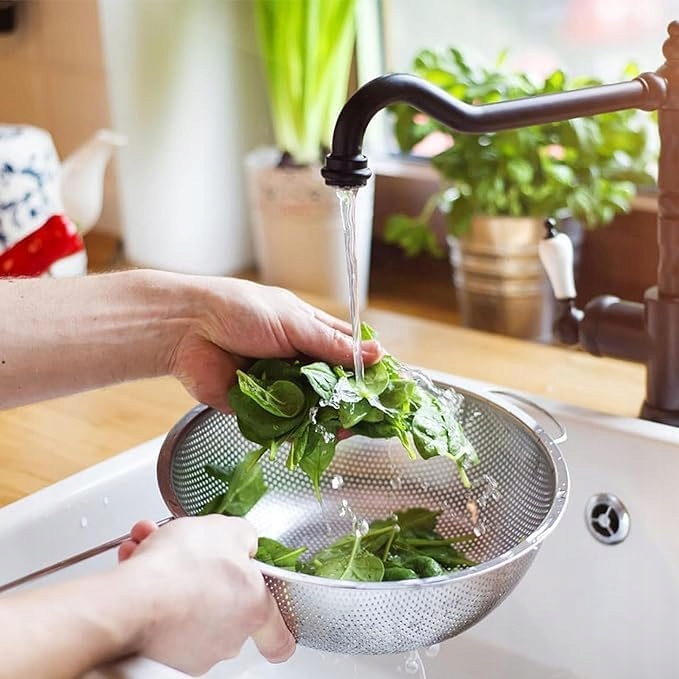 CEDZAK METALOWY DURSZLAK SITKO KUCHENNE NA MAKARON WARZYWA SUSZARKA