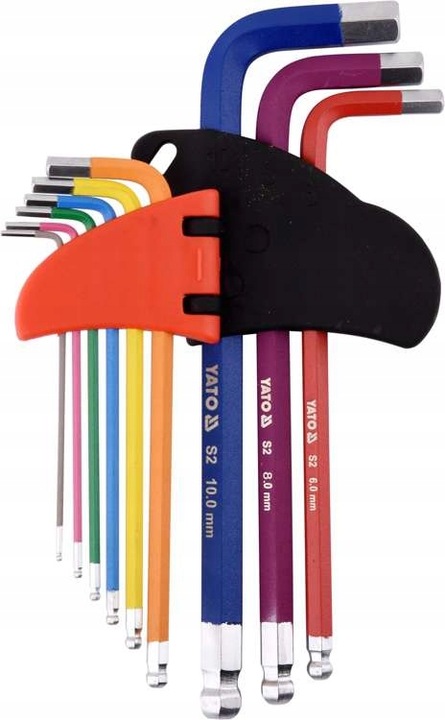 ZESTAW IMBUSÓW KLUCZE IMBUSOWE KULKA 1.5-10mm 9EL