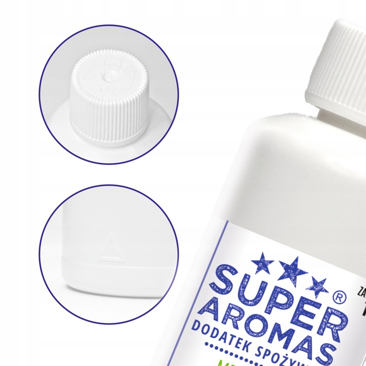 SUPER AROMAS Dodatek Spożywczy MENTHOL 100 ml