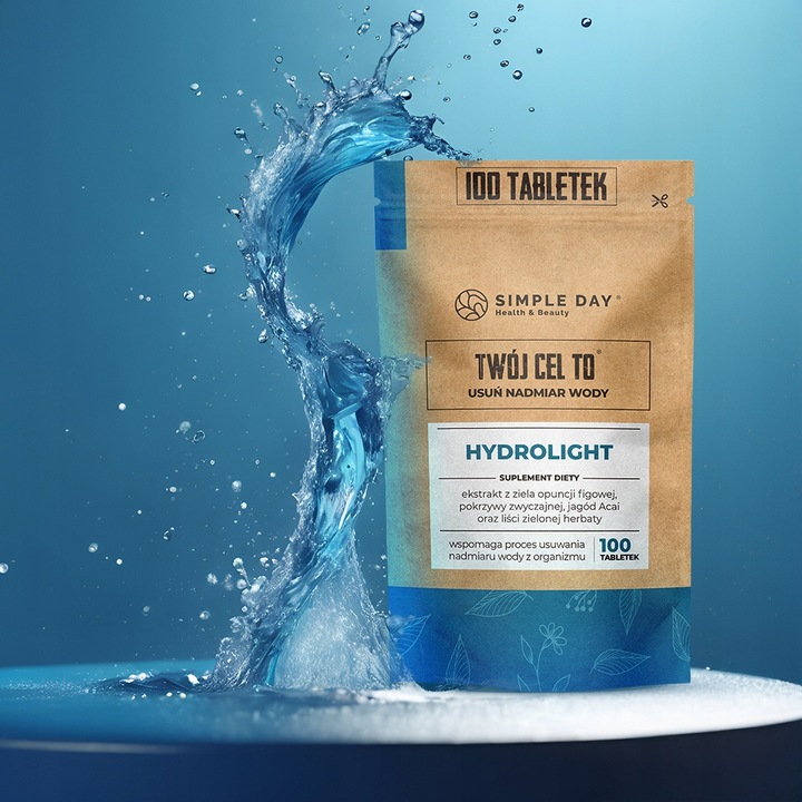 HYDROLIGHT - Pomaga Usuń Nadmiar Wody 100 tabletek na Pozbycie się Wody