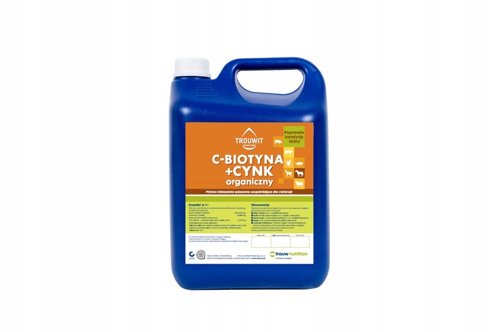 TROUWIT Biotyna + Cynk Organiczny 1 L włos kopyta