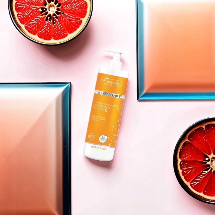 TONIK DO TWARZY BIELENDA SUPREMELAB ENERGETYZUJĄCY Z WITAMINĄ C 500ML
