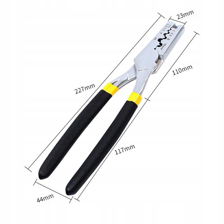 Zaciskarka praska DO KABLI przewodów TULEJEK końcówek konektorów