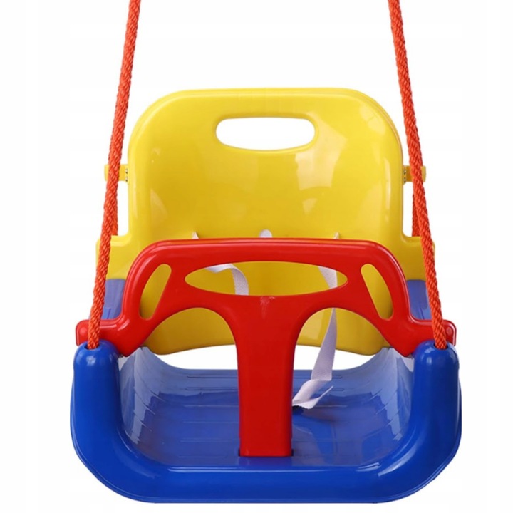 Huśtawka Ogrodowa Modułowa domowa dla Dzieci 3w1 Mocna na Linach Bezpieczna