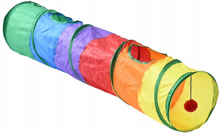 ZABAWKA TUNEL DLA KOTA SZELESZCZĄCY DŁUGI TUNEL DLA KOTA Z ZABAWKAMI XXL