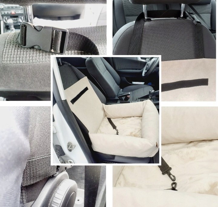 Fotelik samochodowy dla psa Transporter Velvet